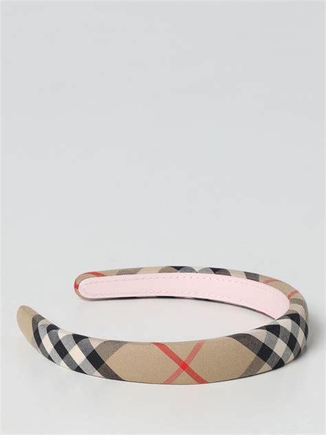 Cerchietto Burberry in cotone con motivo Vintage Check